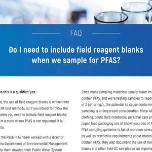 Pace Analytical PFAS FAQ - Field Reagent Blanks